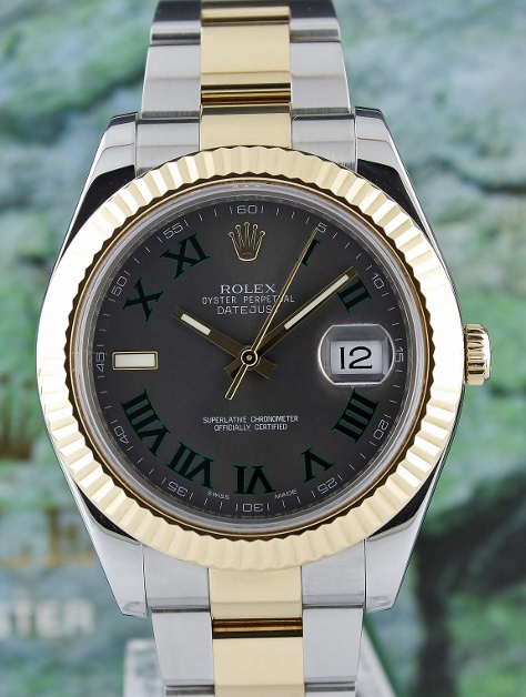(image for) LIKE NEW UNPOLISHED ROLEX STAINLESS STEEL DATEJUST OYSTER PERPETUAL - 116333